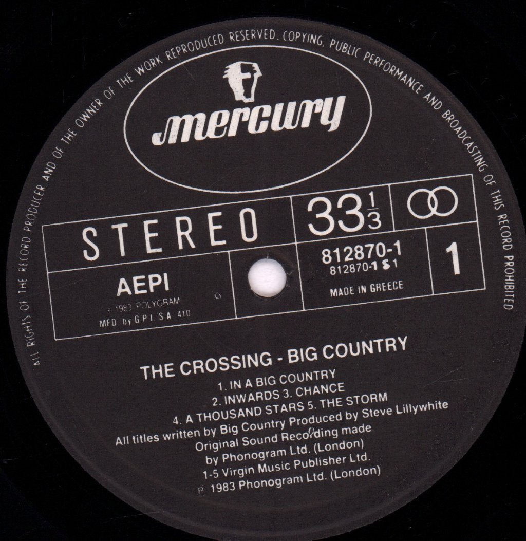 Big Country - Crossing - Lp