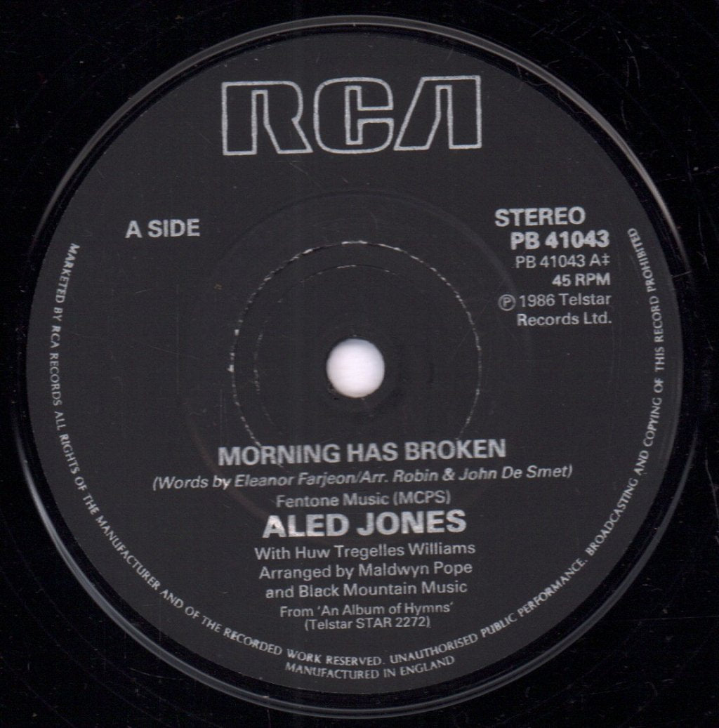 Aled Jones - Morning Has Broken - 7 Inch