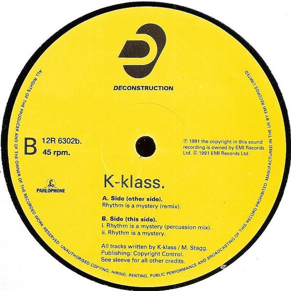 K-Klass - Rhythm Is A Mystery - 12 Inch