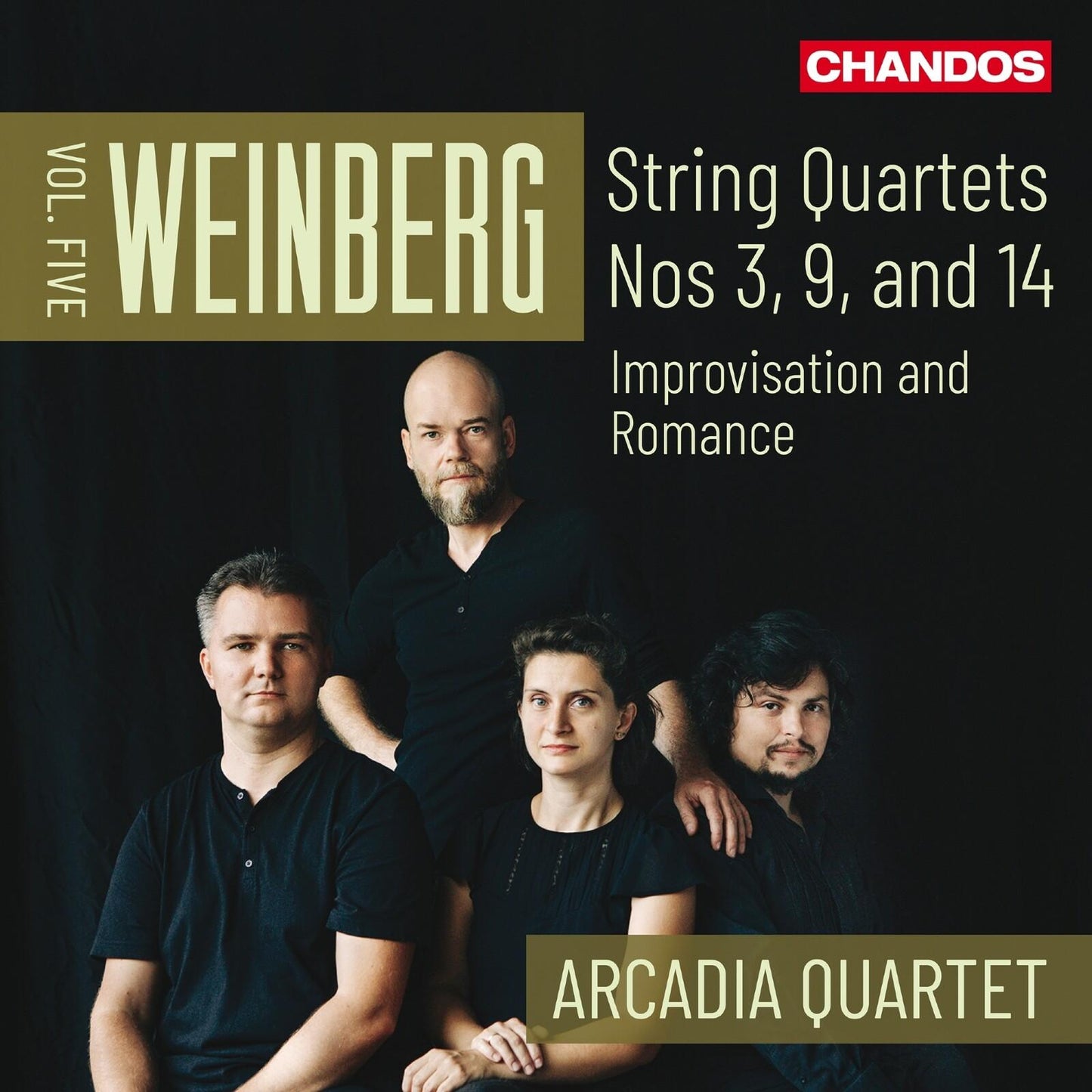 Arcadia Quartet - Mieczyslaw Weinberg: String Quartets, Vol. 5 (Nos. 3, 9 and 14) - Improvisation and Romance - Cd