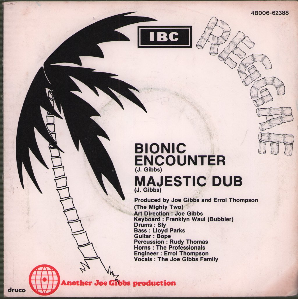 Joe Gibbs & The Professionals - Bionic Encounter / Majestic Dub - 7 Inch