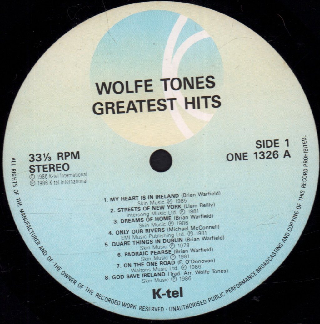 Wolfe Tones - Greatest Hits - Lp