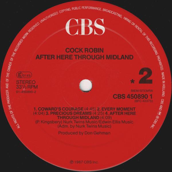 Cock Robin - After Here Through Midland - Lp