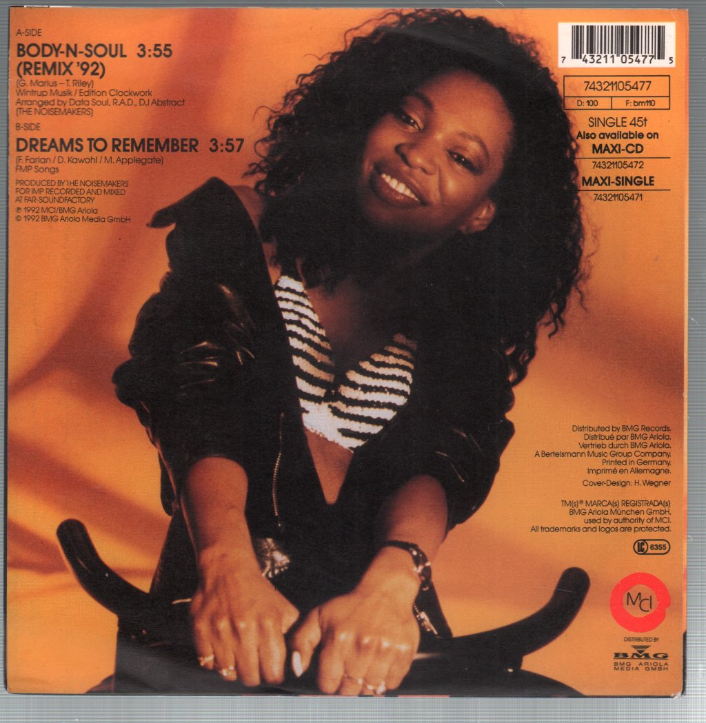 Lori Glori - My Body And Soul - 7 Inch