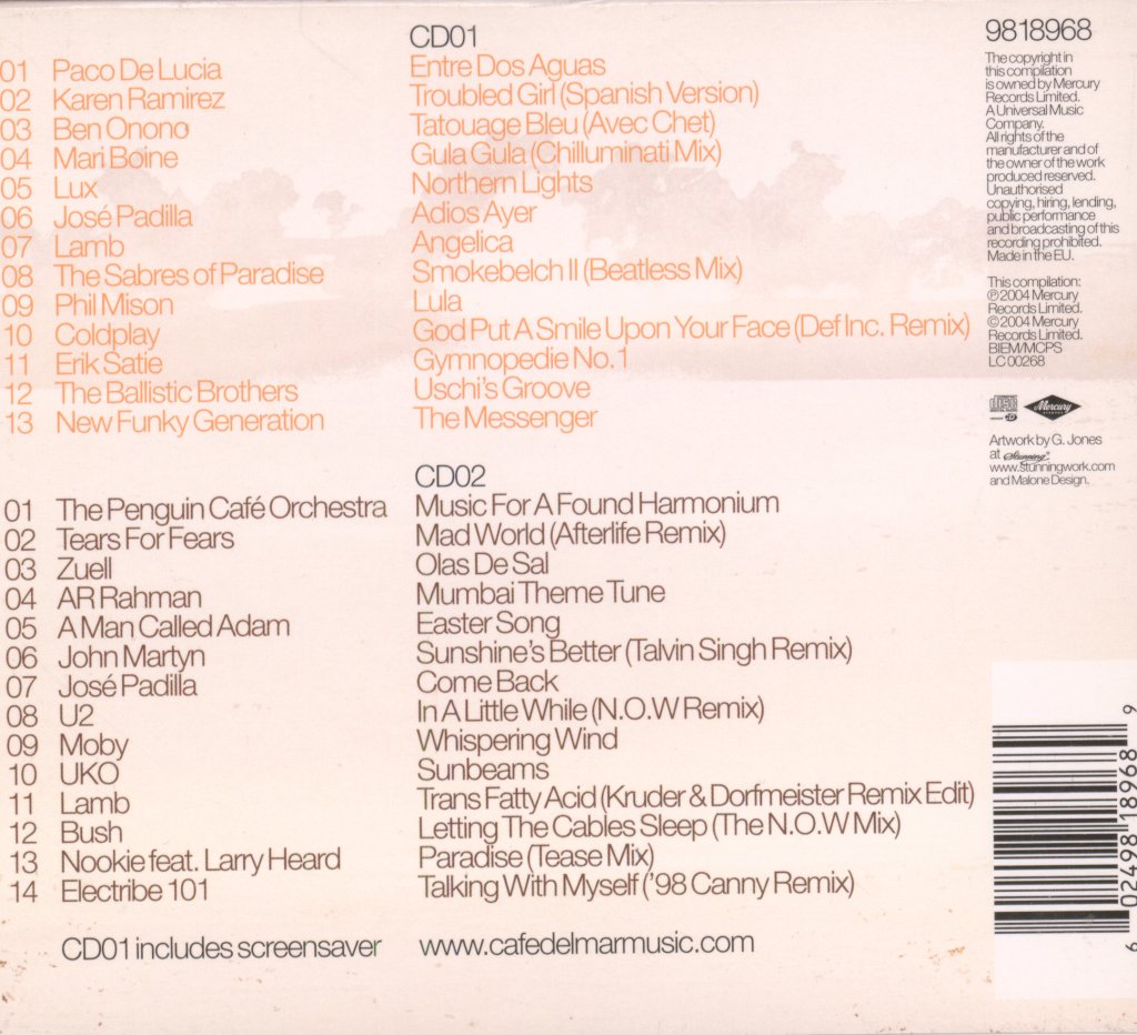 Various Artists - Café Del Mar - The Best Of - Cd