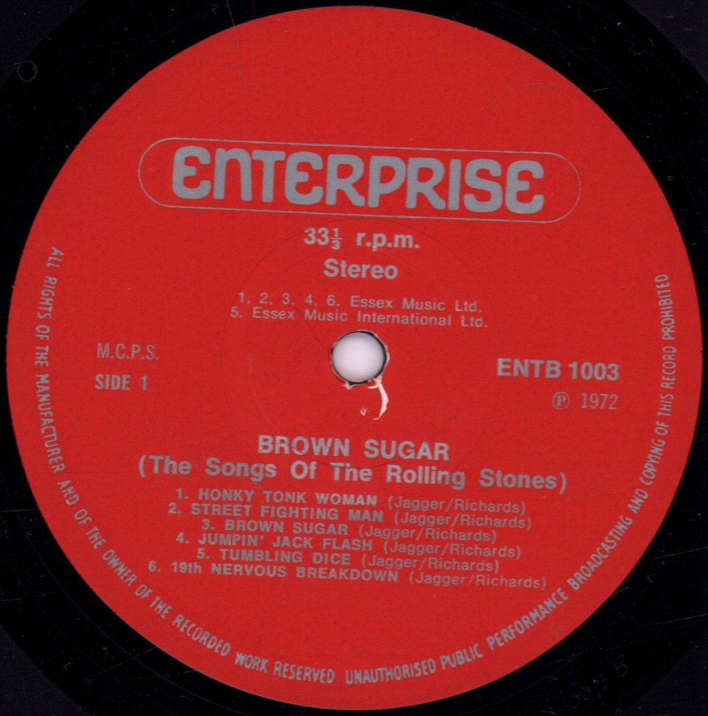 Brown Sugar (Rolling Stones Covers) - Songs Of The Rolling Stones - Lp