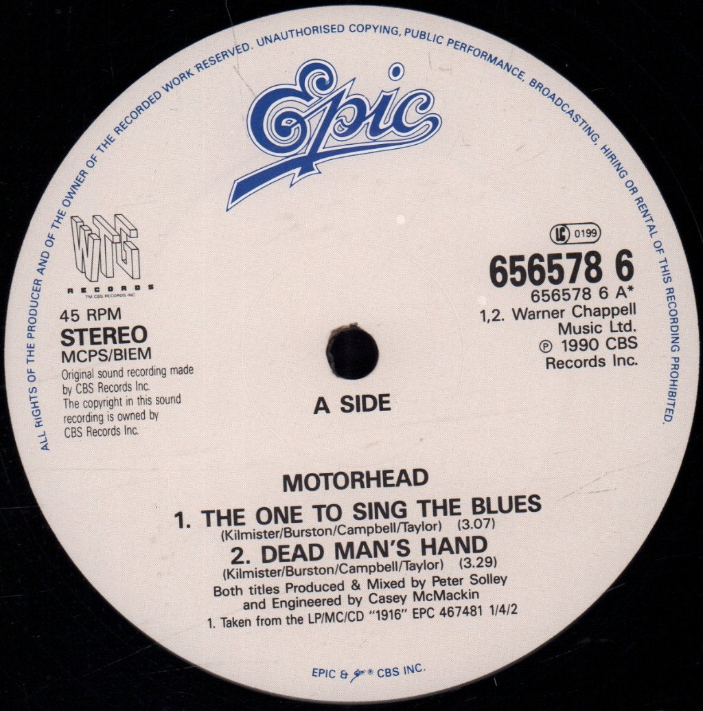 Motorhead - One To Sing The Blues - 12 Inch