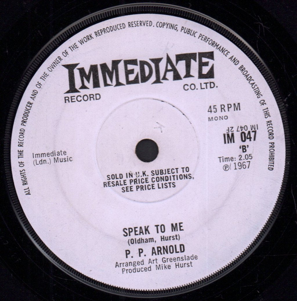 P.P. Arnold - First Cut Is The Deepest - 7 Inch