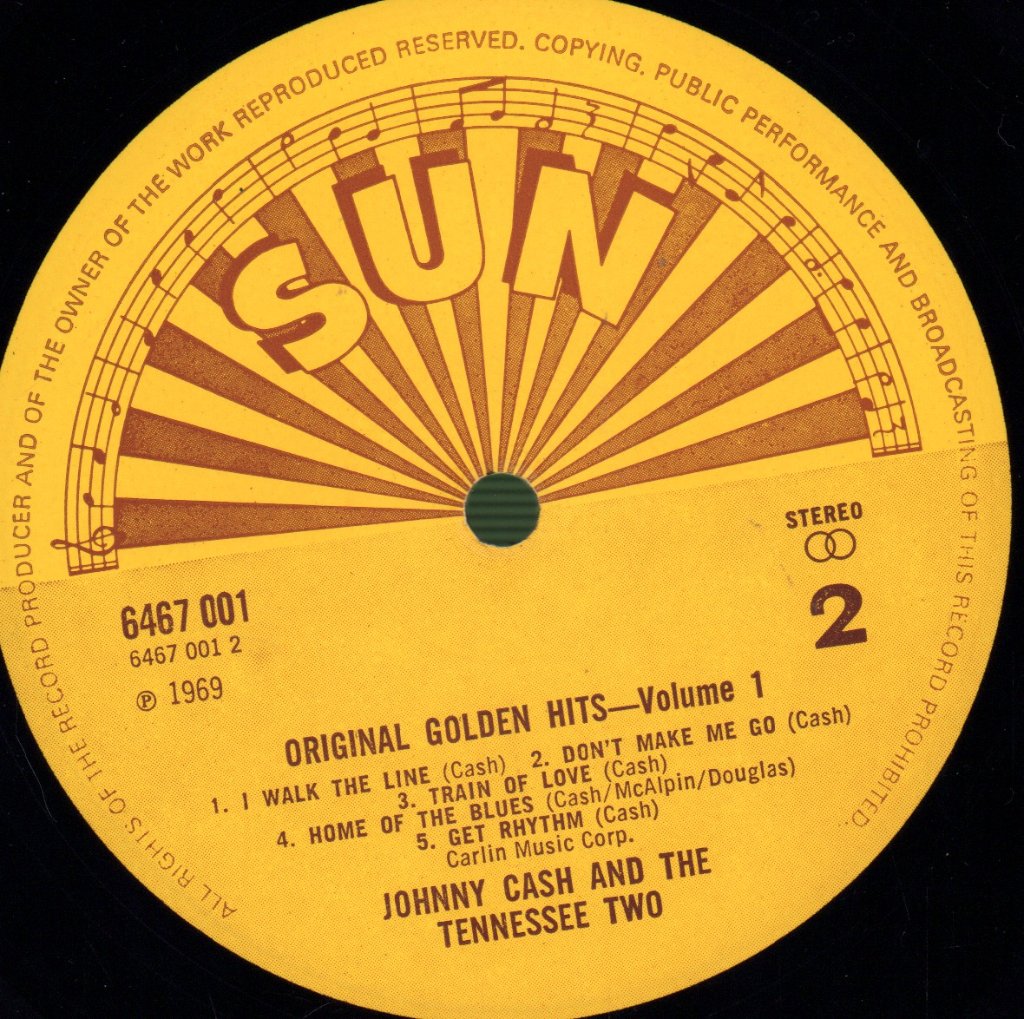 Johnny Cash And The Tennessee Two - Original Golden Hits Volume 1 - Lp