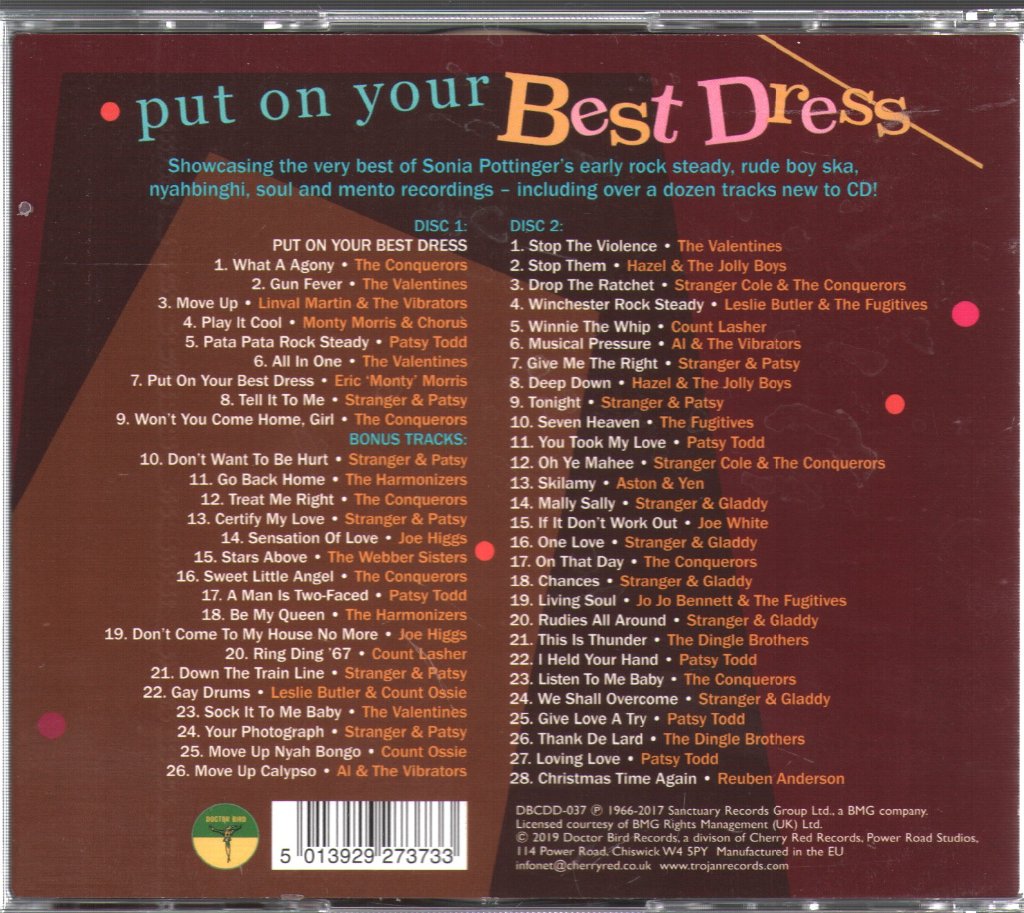 Various Artists - Put On Your Best Dress - Sonia Pottinger Ska & Rock Steady 1966-1967 - Double Cd