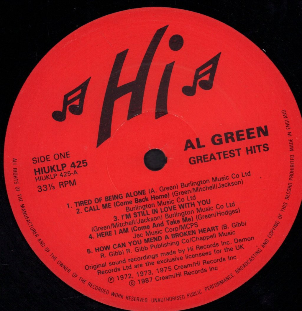 Al Green - Greatest Hits - Lp