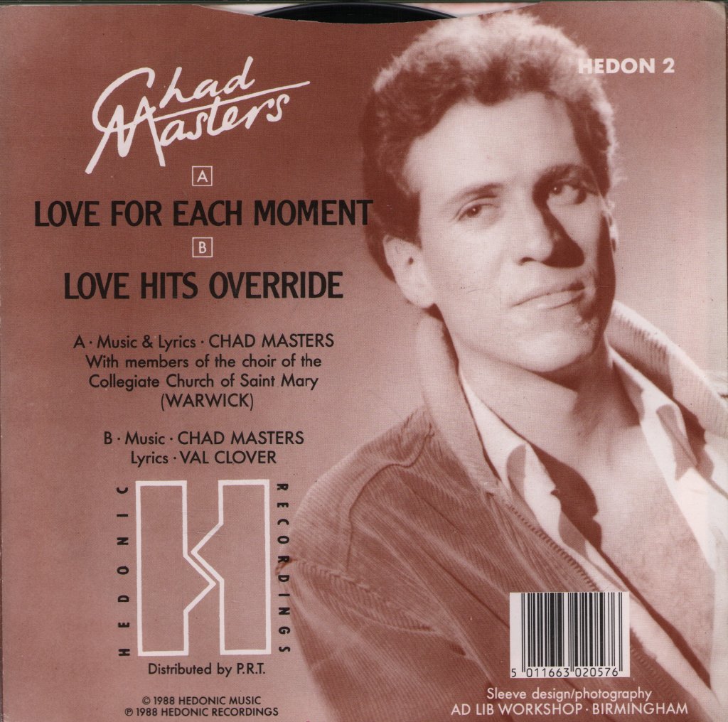 Chad Masters - Love For Each Moment - 7 Inch