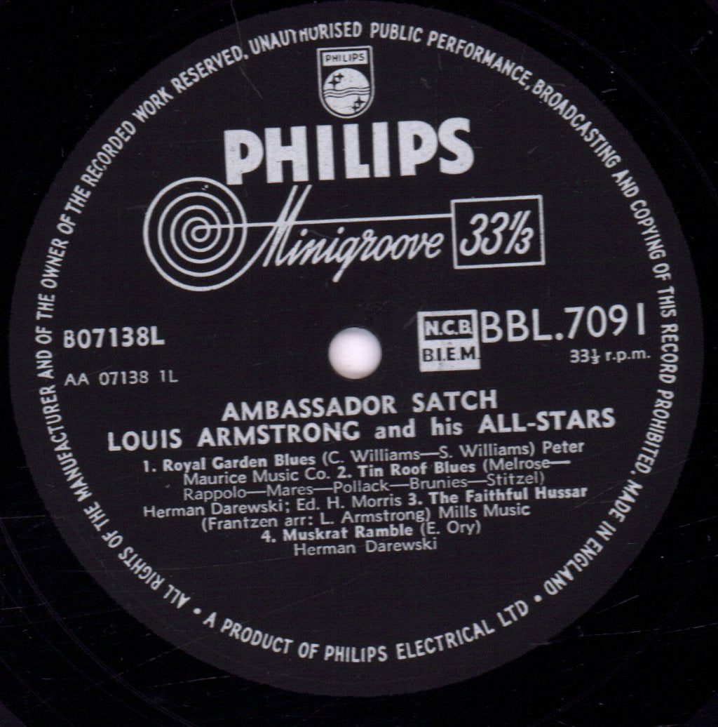 Louis Armstrong And His All Stars - Ambassador Satch - Lp