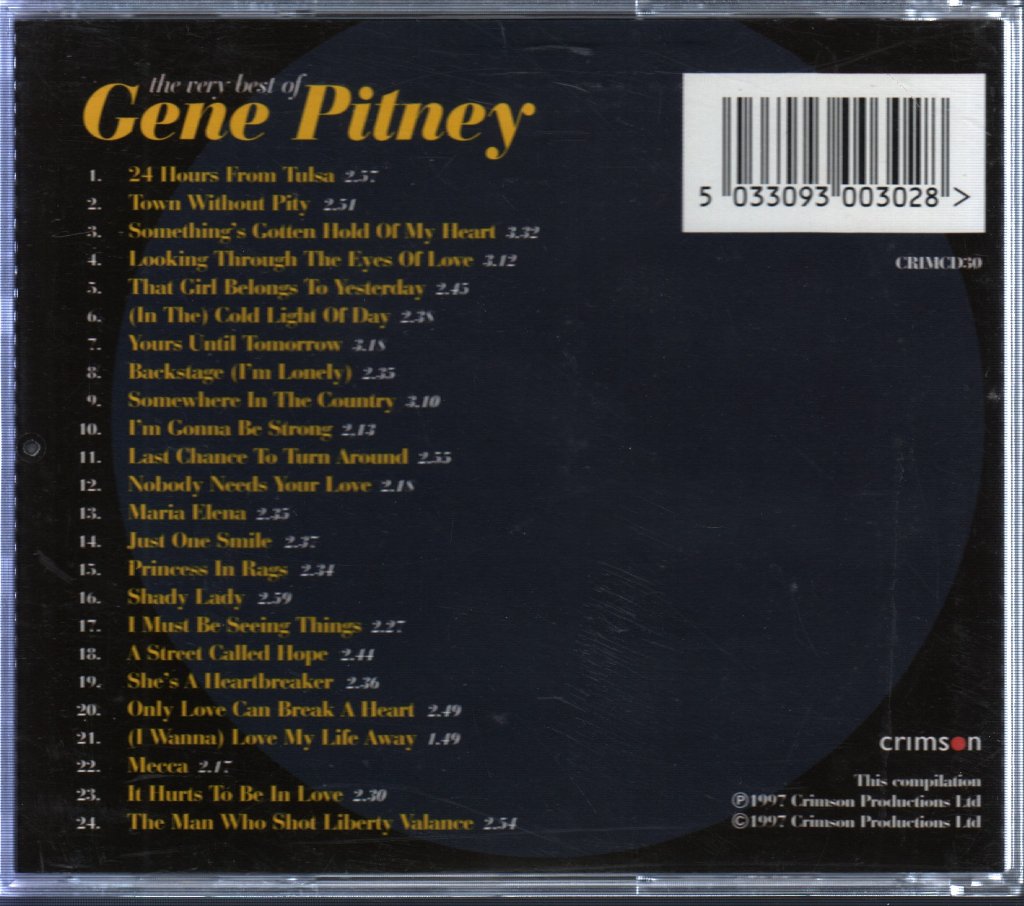 Gene Pitney - Very Best Of Gene Pitney - Cd