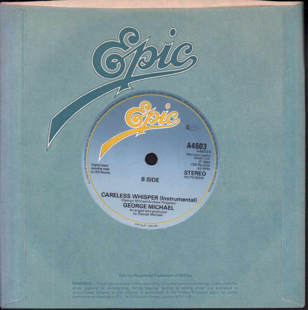 George Michael - Careless Whisper - 7 Inch