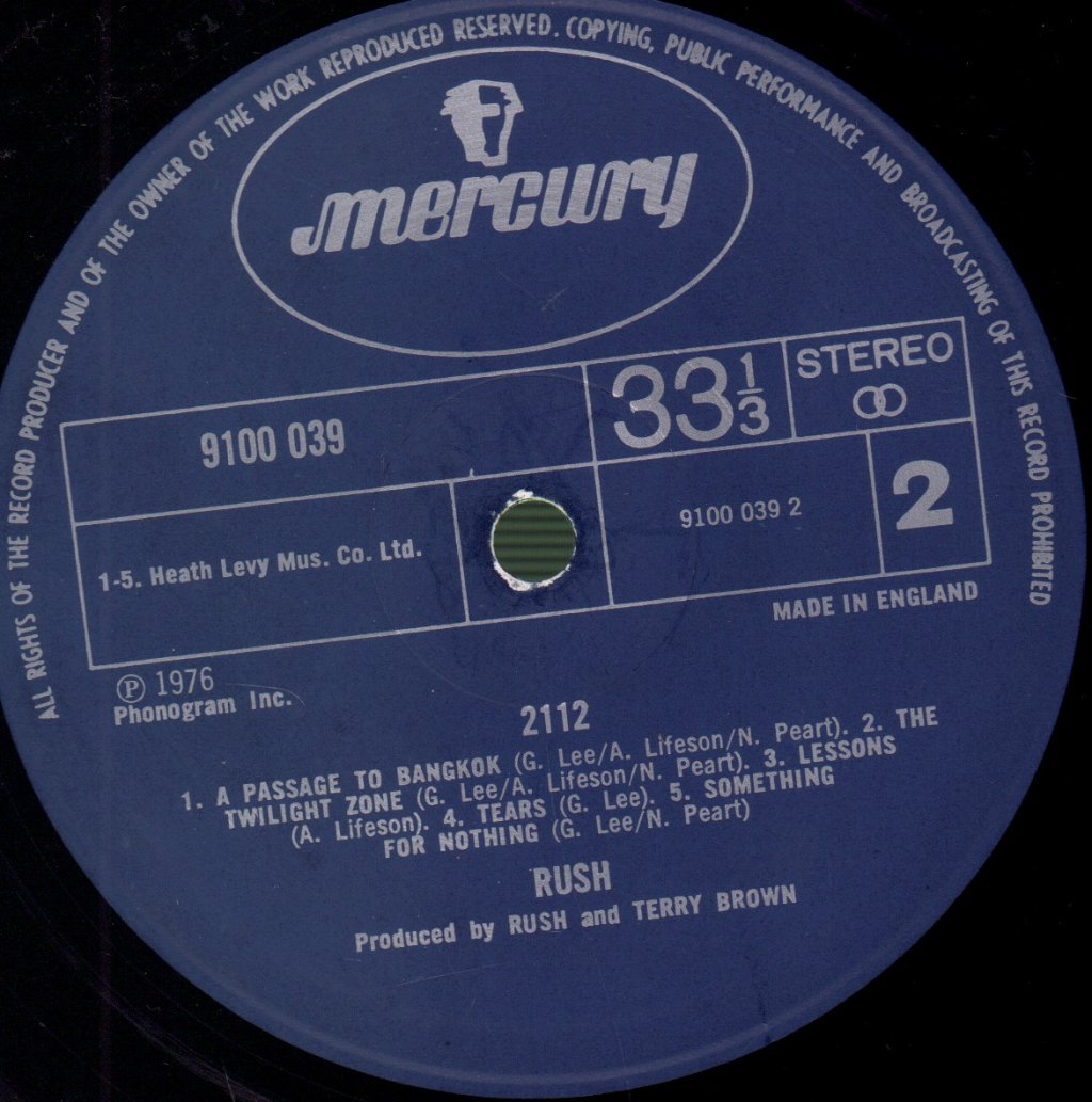 Rush - 2112 - Lp