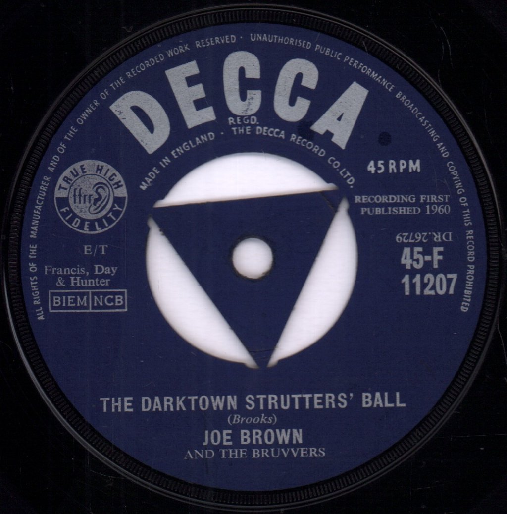 Joe Brown And The Bruvvers - Darktown Strutters' Ball - 7 Inch