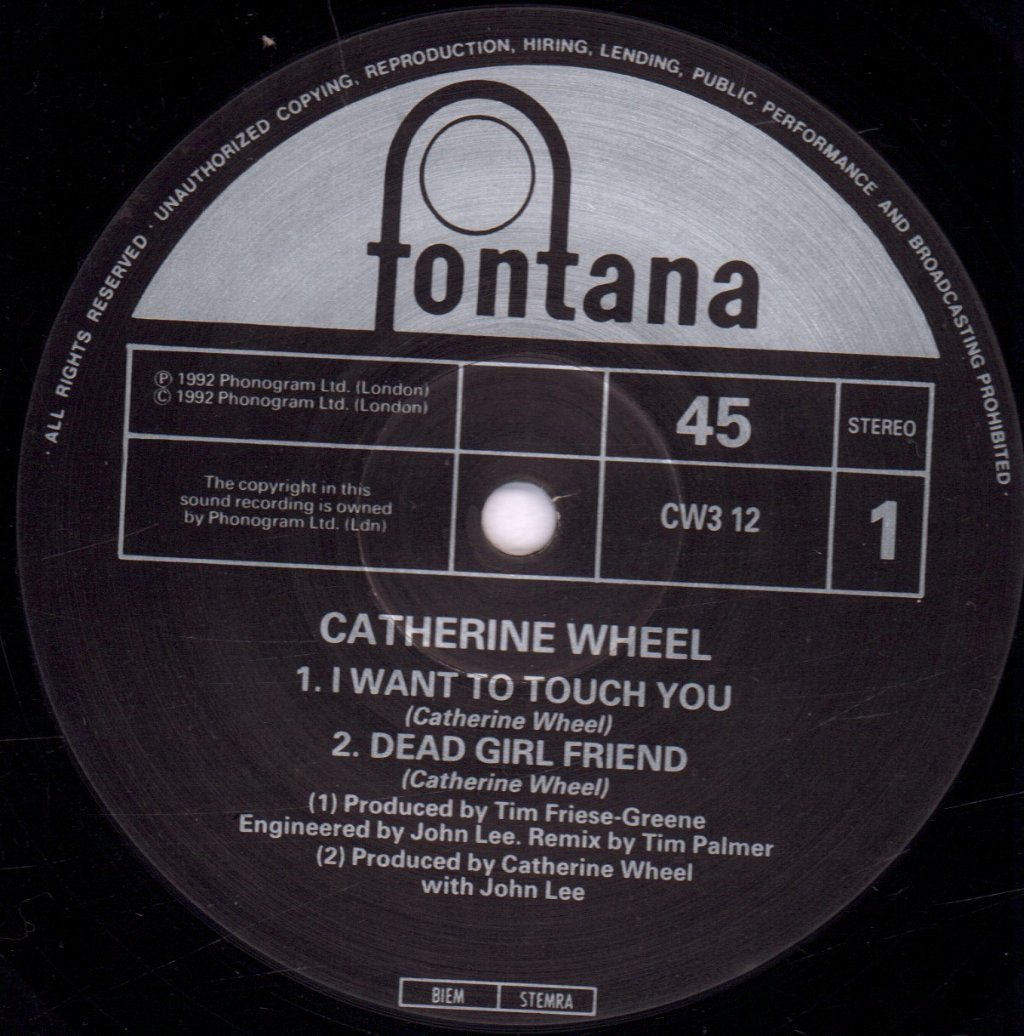 Catherine Wheel (Shoegazing Group) - I Want To Touch You - 12 Inch