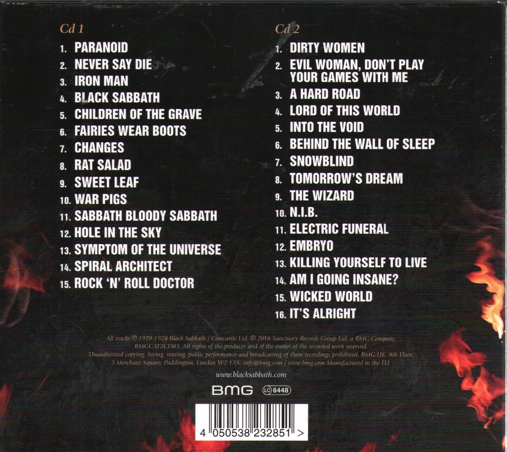 Black Sabbath - Ultimate Collection - Double Cd