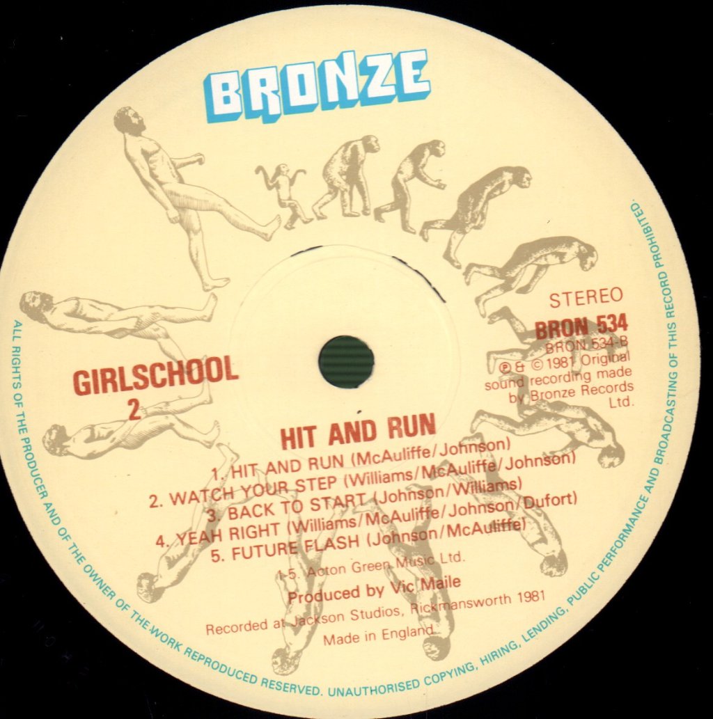 Girlschool - Hit And Run - Lp