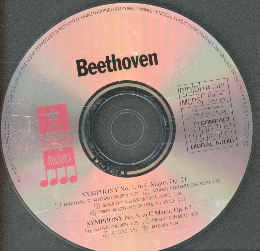 Evgeny Mravinsky, Leningrad Philharmonic Orchestra - Beethoven - Symphonies Nos. 1 & 5 - Cd