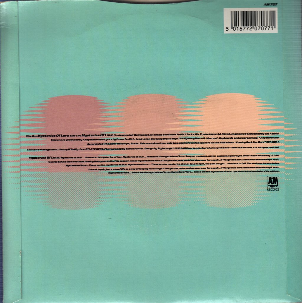 La Mix - Mysteries Of Love - 7 Inch