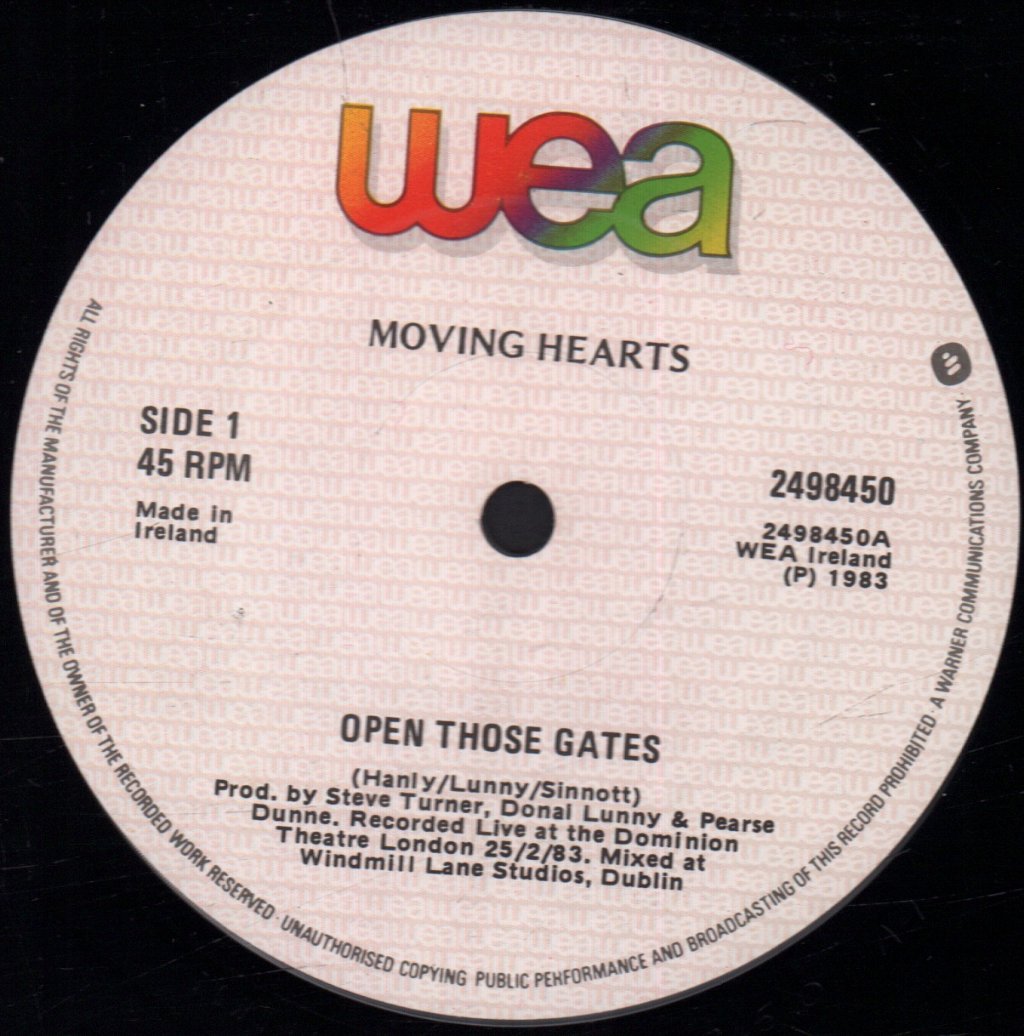 Moving Hearts - Open Those Gates - 12 Inch