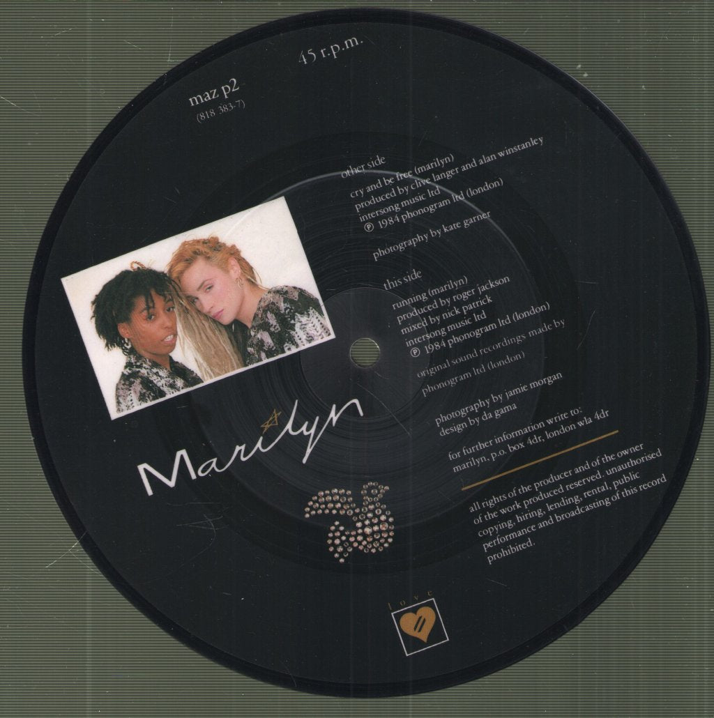 Marilyn - Cry And Be Free - 7 Inch