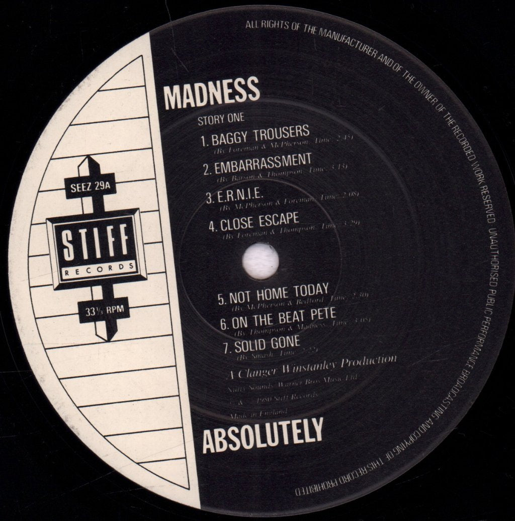 Madness - Absolutely - Lp
