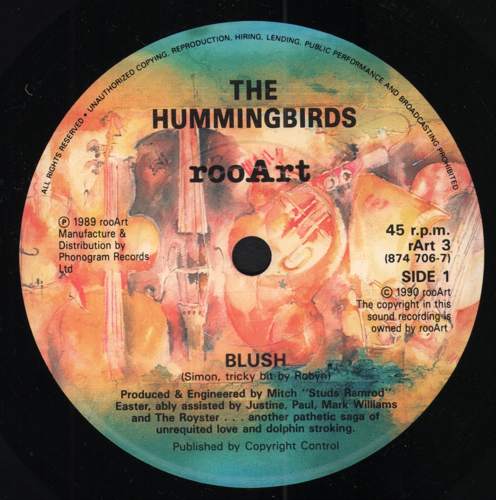 Hummingbirds - Blush - 7 Inch