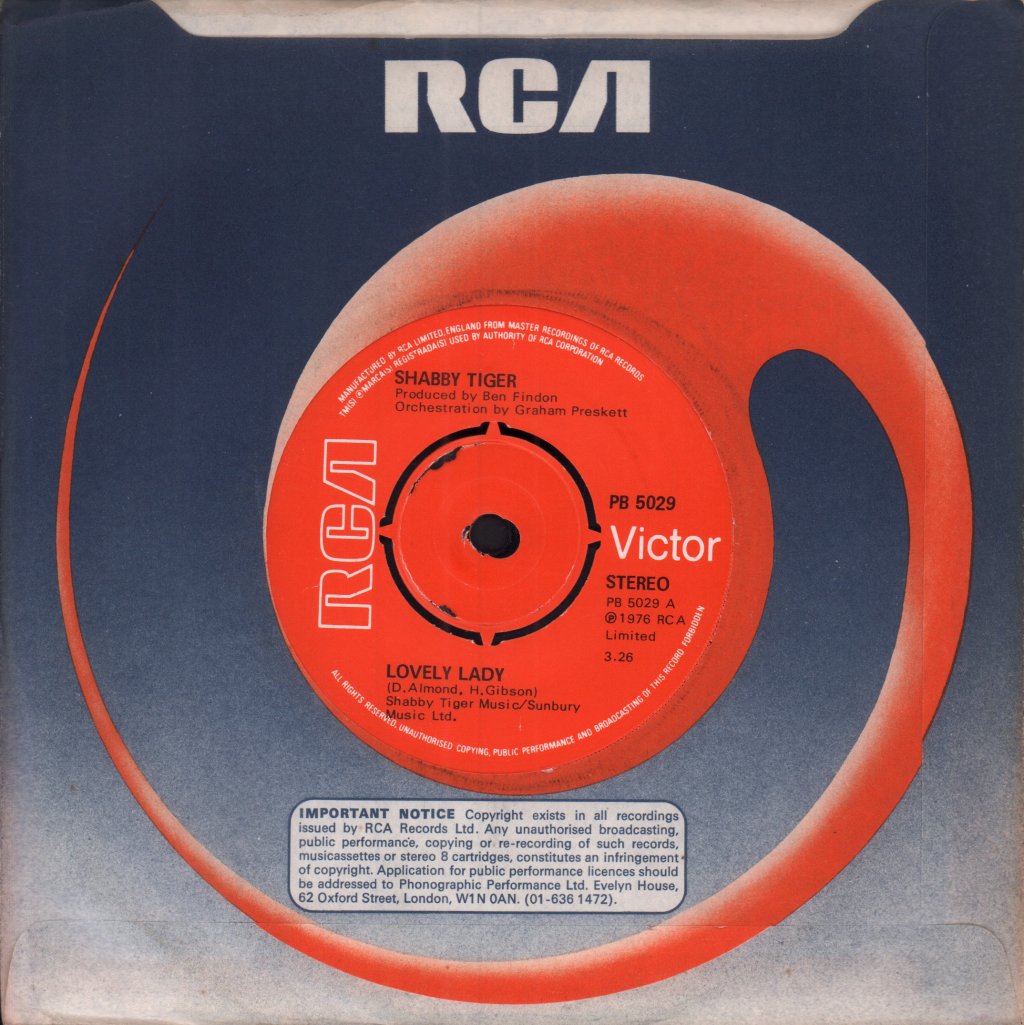 Shabby Tiger - Lovely Lady - 7 Inch