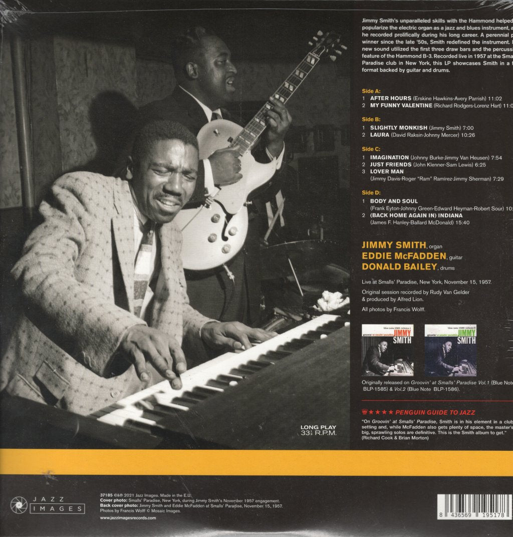 Jimmy Smith - Groovin' At Smalls' Paradise - Double Lp