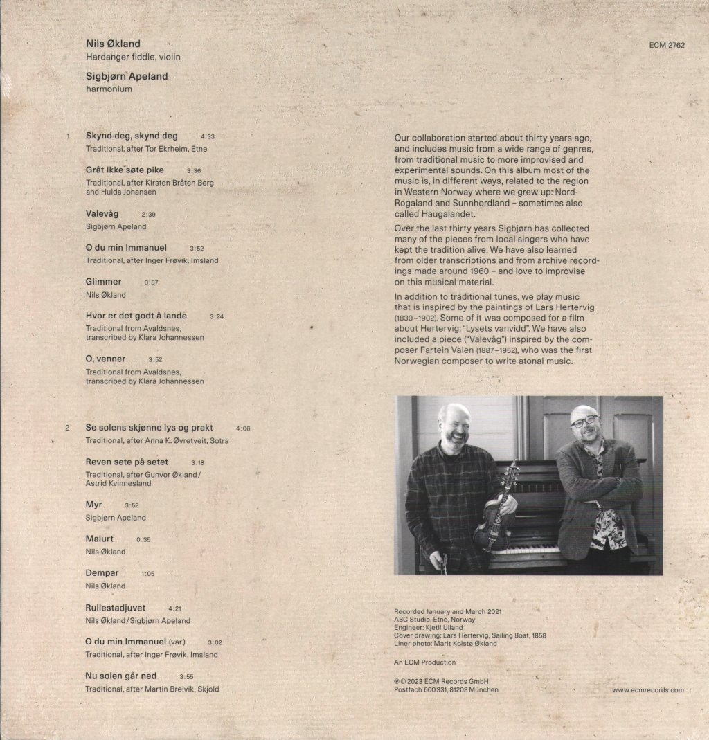 Nils Okland and Sigbjorn Apeland - Glimmer - Lp
