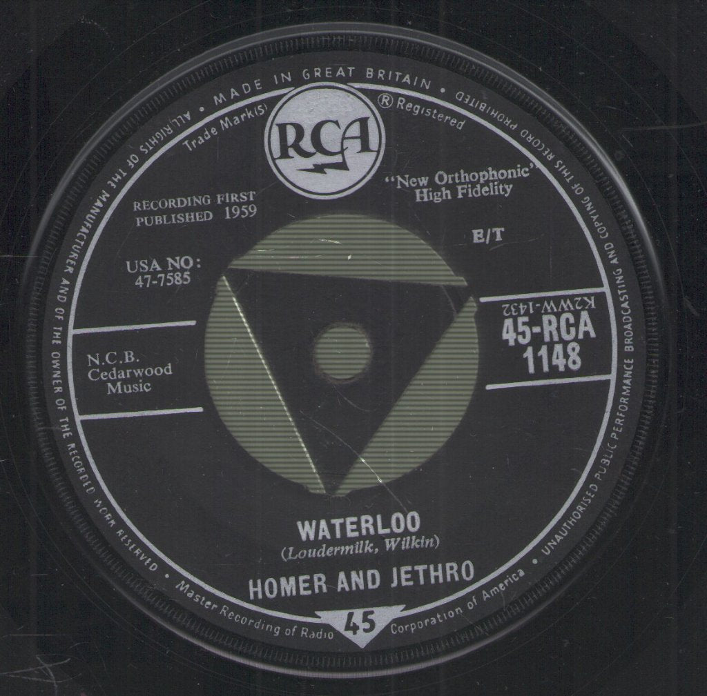 Homer And Jethro - Battle Of Kookamonga - 7 Inch