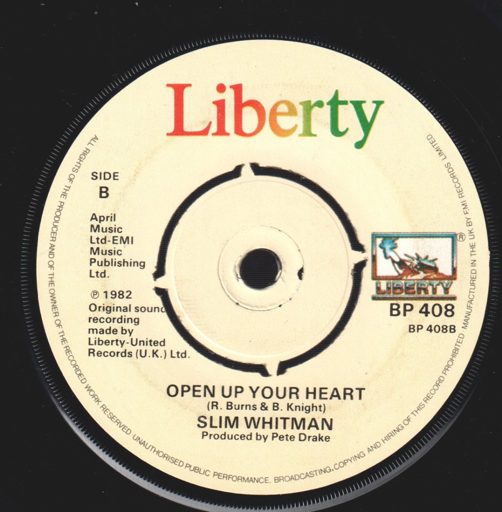 Slim Whitman - Can't Help Falling In Love - 7 Inch
