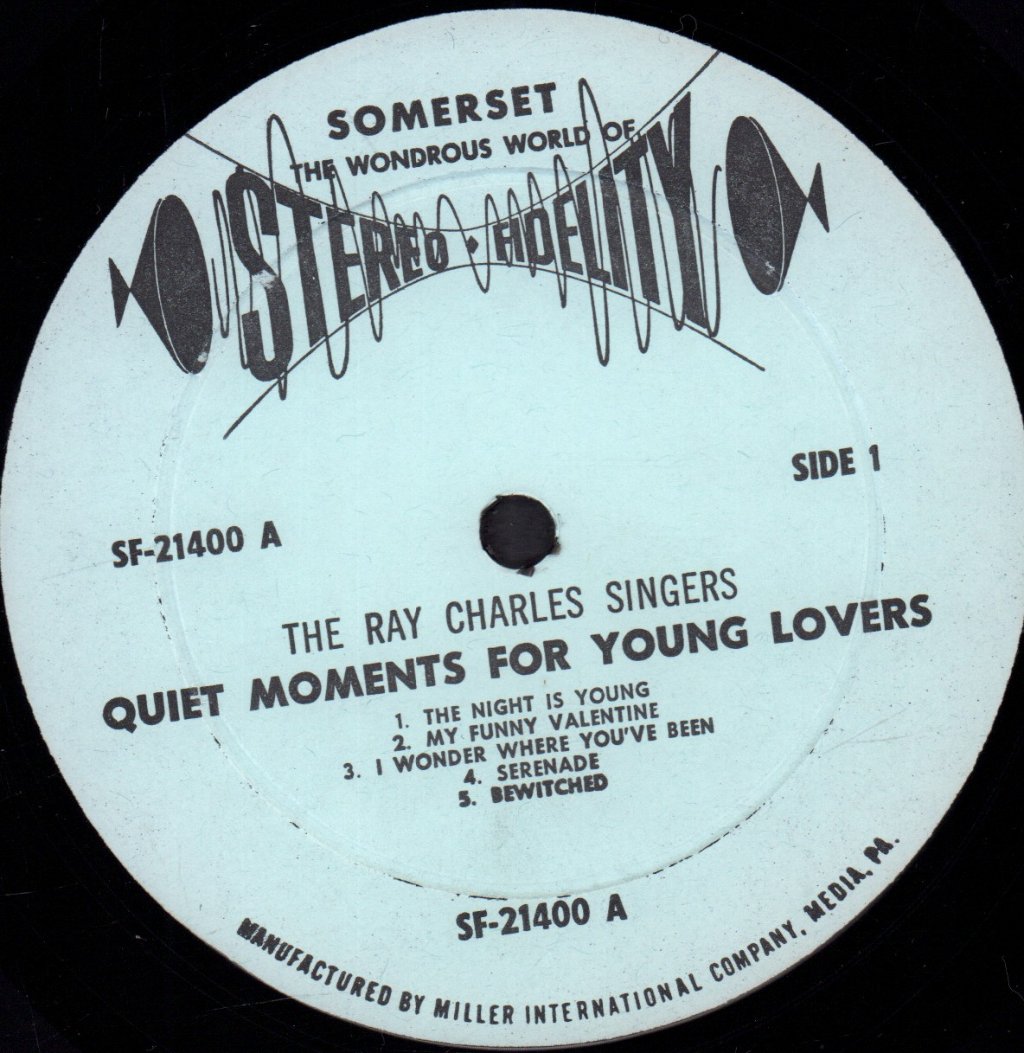 Ray Charles Singers - Quiet Moments For Young Lovers - Lp