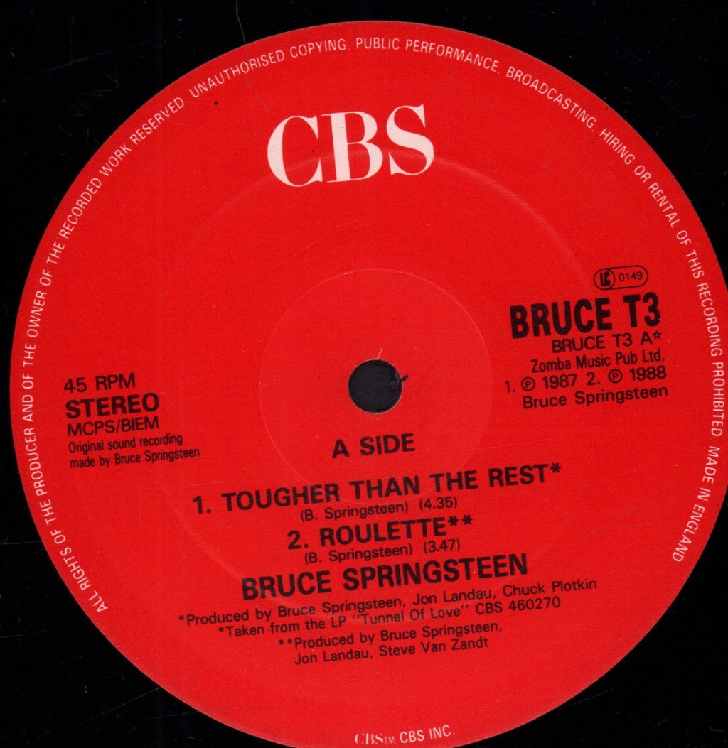Bruce Springsteen - Tougher Than The Rest - 12 Inch