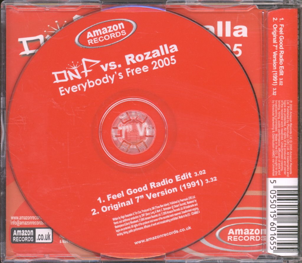DNF vs. Rozalla - Everybody's Free 2005 - Cd