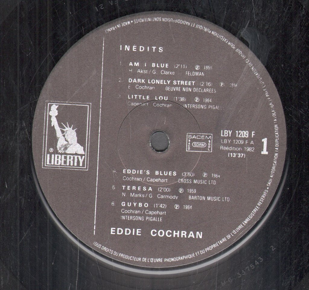 Eddie Cochran - Inedits - Lp