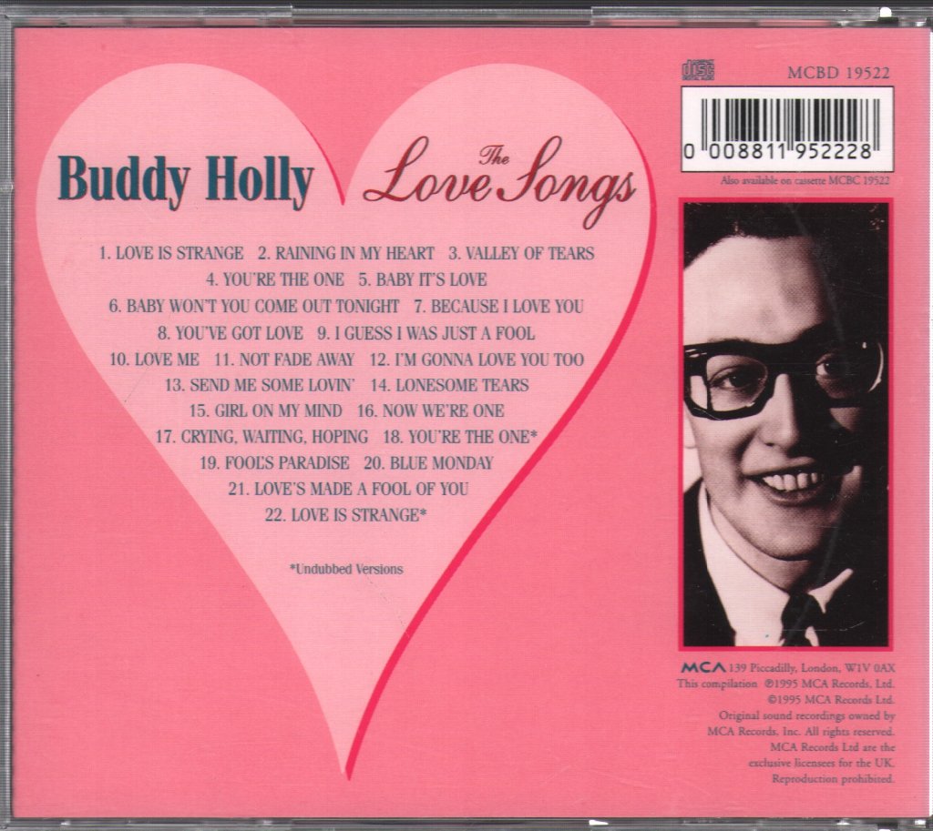 Buddy Holly - Love Songs - Cd