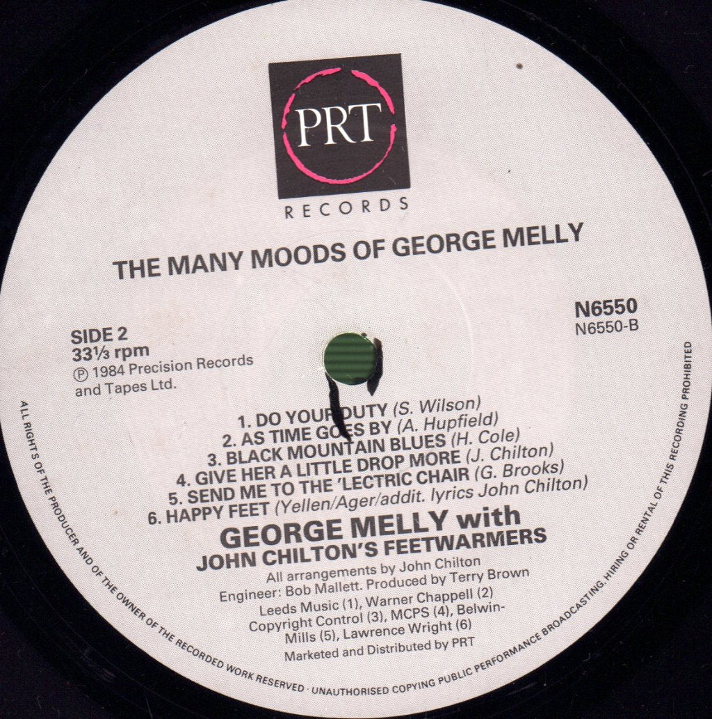 George Melly - Many Moods Of Melly - Lp