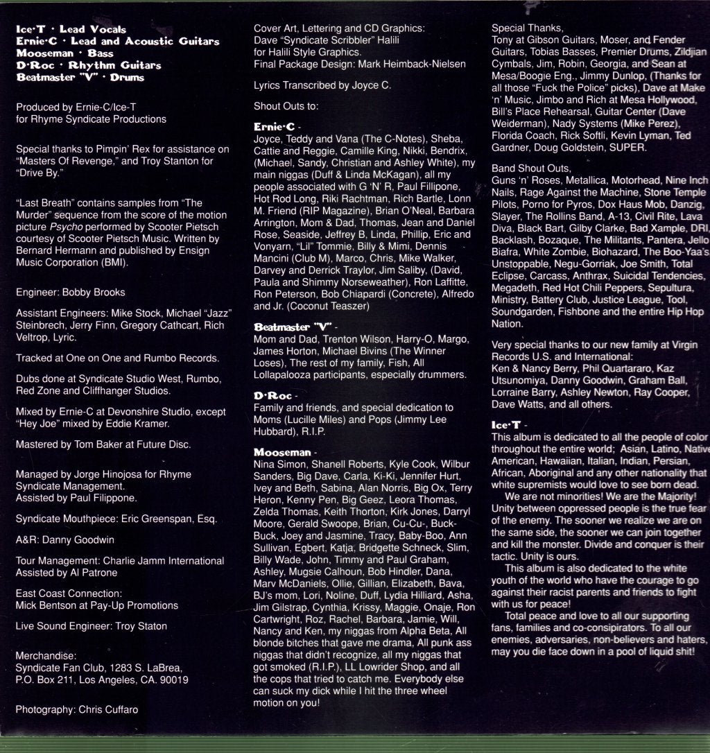 Body Count - Born Dead - Lp