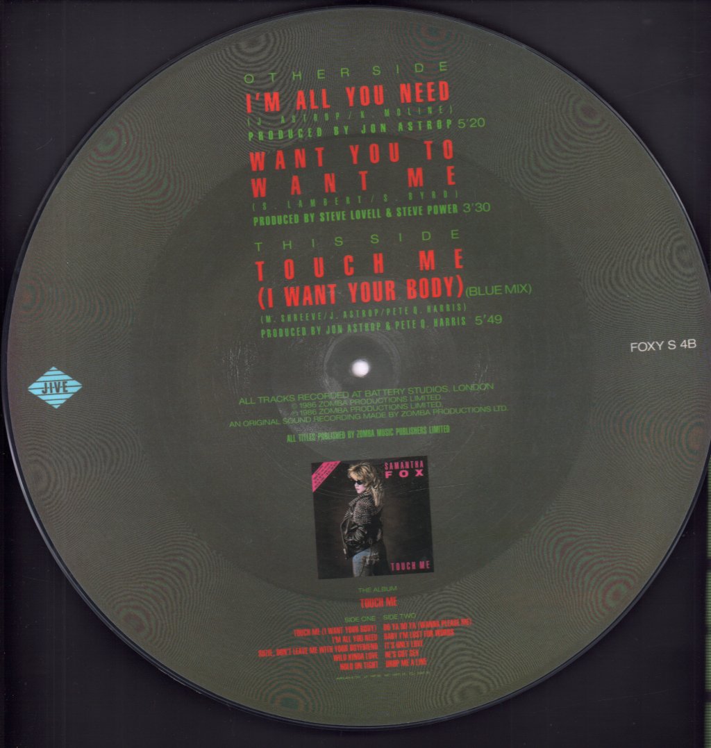 Samantha Fox - I'm All You Need - 12 Inch