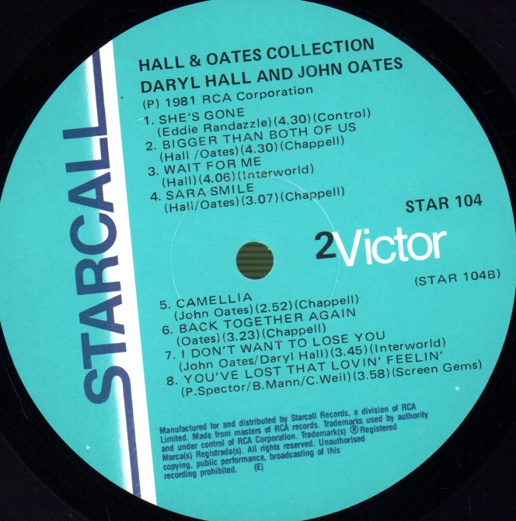 Hall And Oates - Collection - Lp