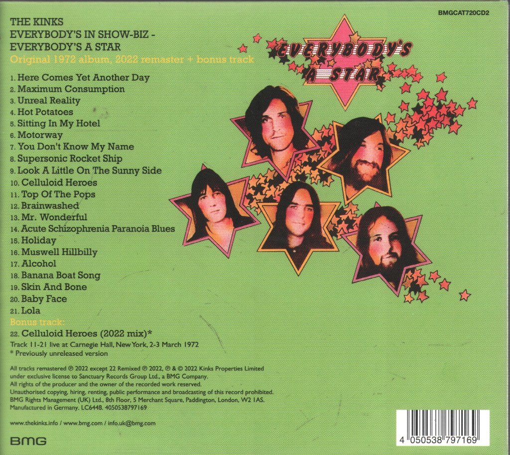 Kinks - Everybody's In Show-Biz - Everybody's A Star - Cd