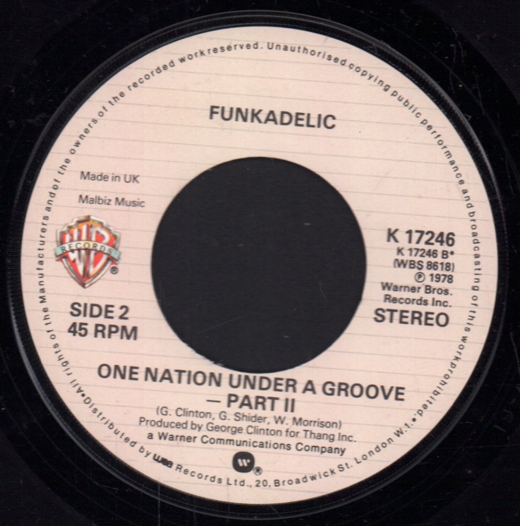 Funkadelic - One Nation Under A Groove - Part I - 7 Inch