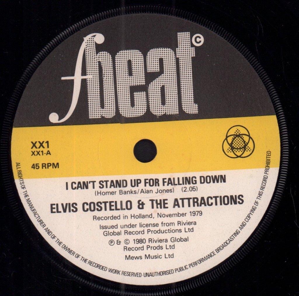 Elvis Costello And The Attractions - I Can't Stand Up For Falling Down - 7 Inch