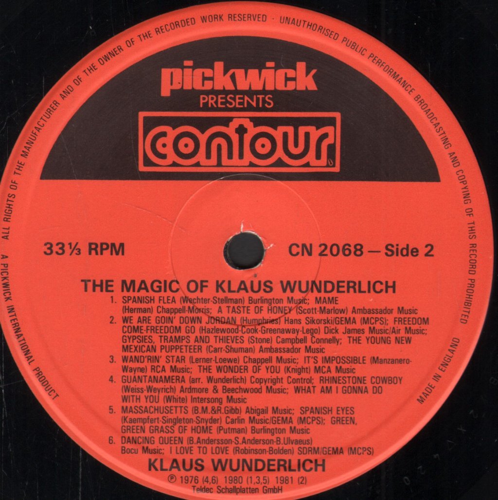 Klaus Wunderlich - Magic Of Klaus Wunderlich - Lp