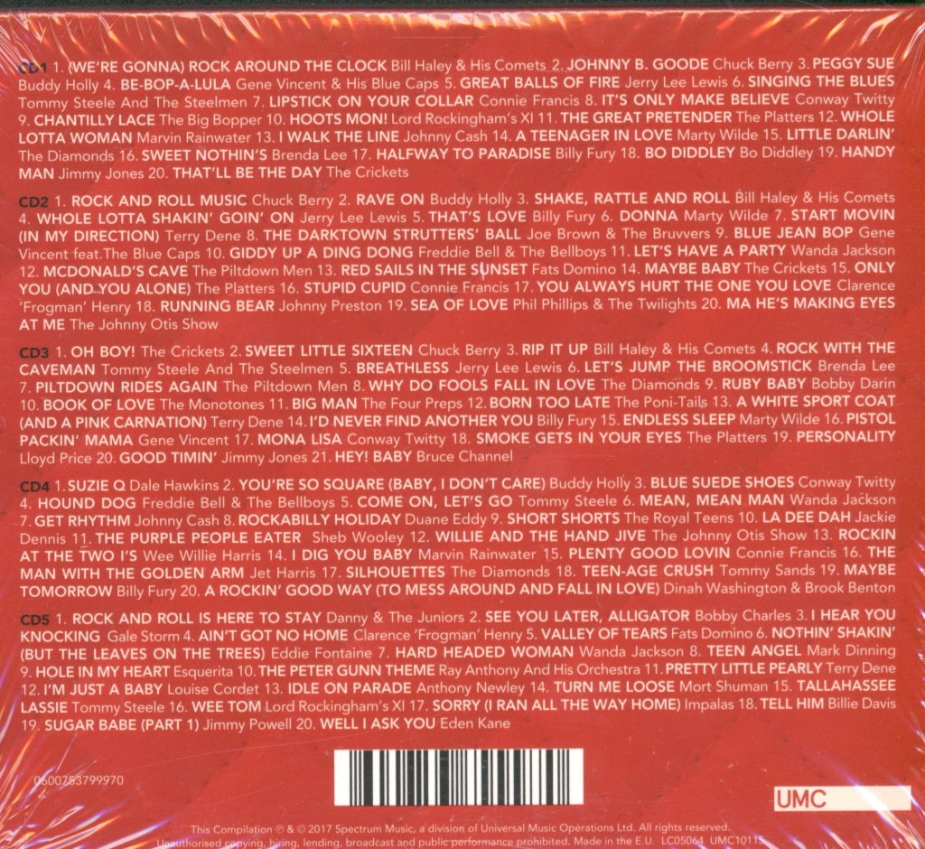 Various Artists - 101 Rock N Roll Hits - Cd Set