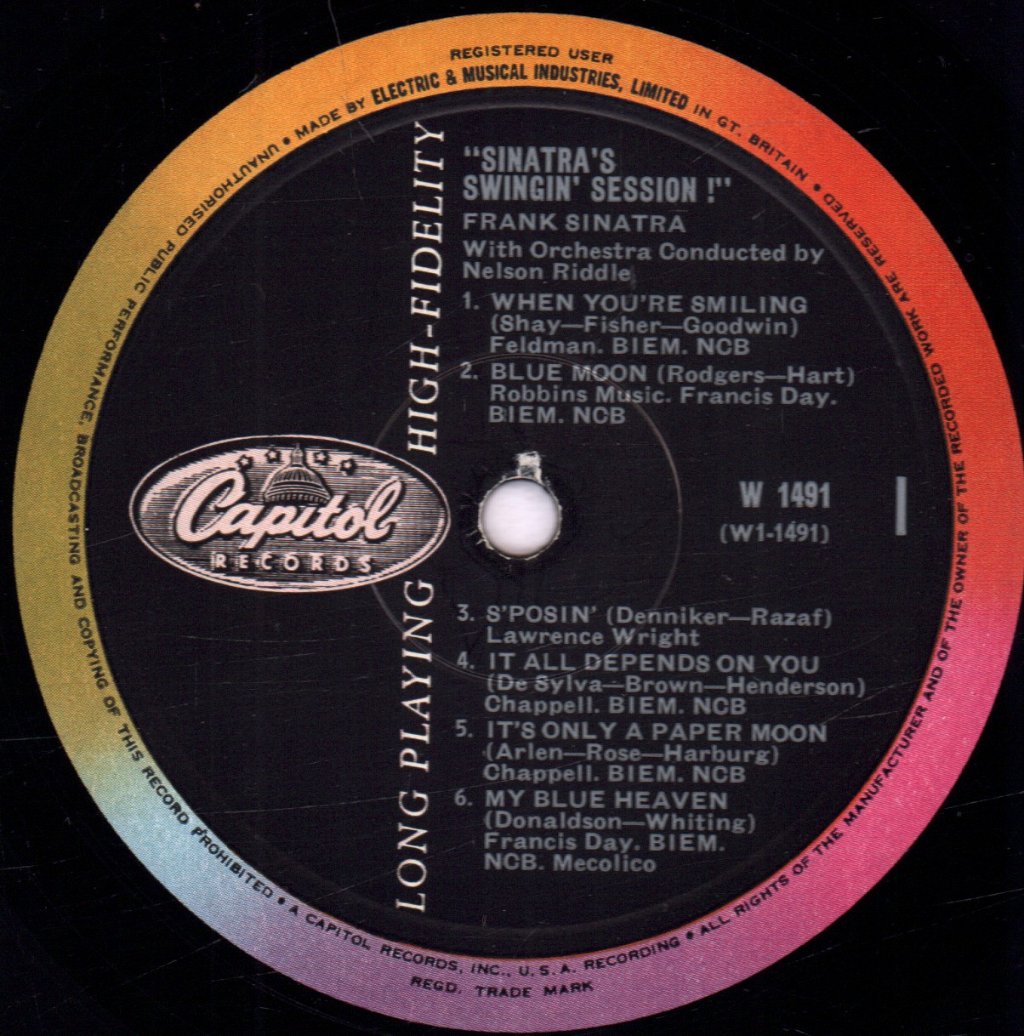 Frank Sinatra - Sinatra's Swingin' Session!!! - Lp